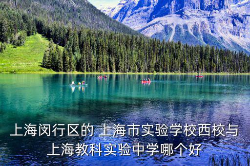 上海閔行區(qū)的 上海市實(shí)驗(yàn)學(xué)校西校與上海教科實(shí)驗(yàn)中學(xué)哪個(gè)好