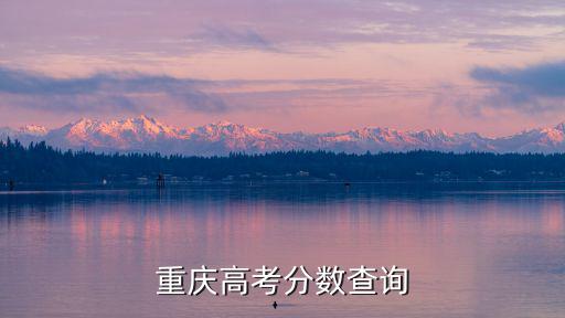 重慶高考分數查詢