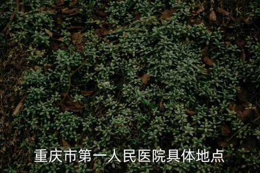 重慶市人民醫院一院院區，重慶第一人民醫院在哪個位置喲