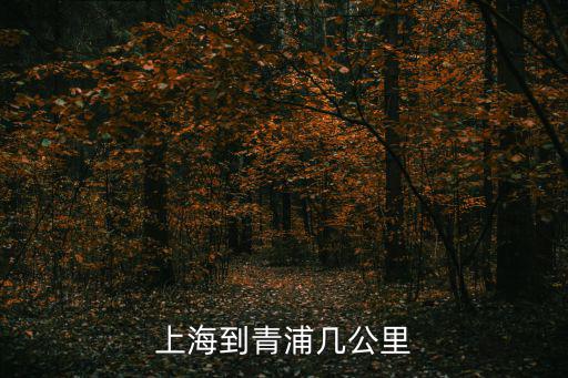上海到青浦幾公里