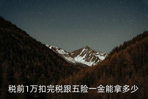 稅前1萬(wàn)扣完稅跟五險(xiǎn)一金能拿多少