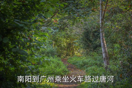 南陽到廣州乘坐火車路過唐河