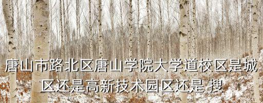 唐山市路北區(qū)唐山學(xué)院大學(xué)道校區(qū)是城區(qū)還是高新技術(shù)園區(qū)還是 搜