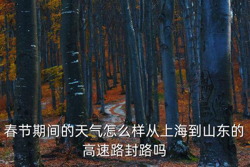春節(jié)期間的天氣怎么樣從上海到山東的高速路封路嗎