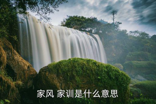 什么是家訓(xùn),家風(fēng)家訓(xùn)指的是家庭對子女的管理指示