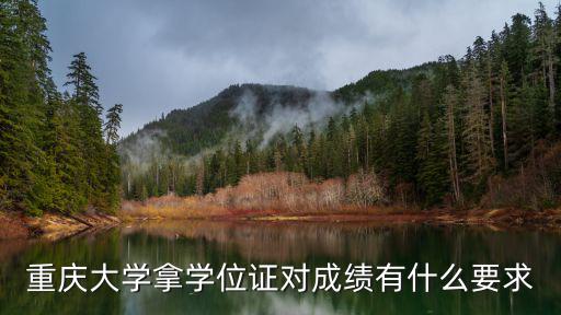 重慶大學(xué)拿學(xué)位證對(duì)成績(jī)有什么要求