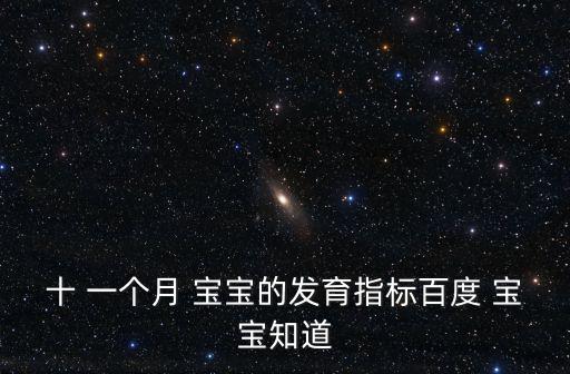 十 一個月 寶寶的發育指標百度 寶寶知道