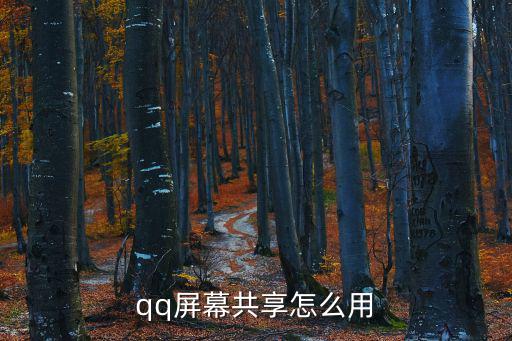 qq屏幕分享，qq屏幕共享怎么用