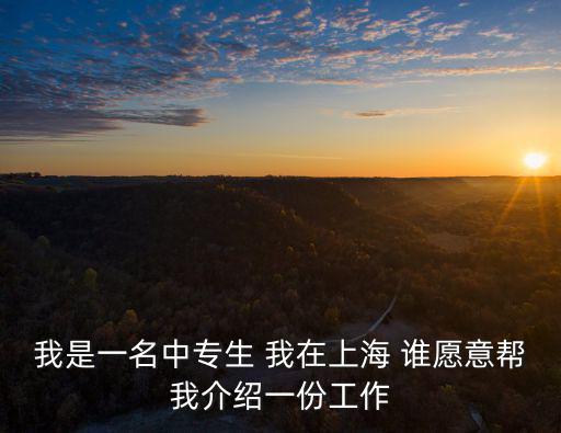 我是一名中專生 我在上海 誰愿意幫我介紹一份工作