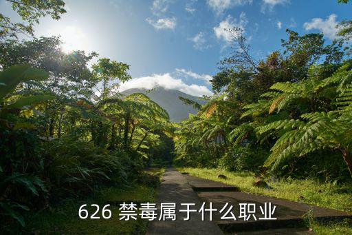  626 禁毒屬于什么職業