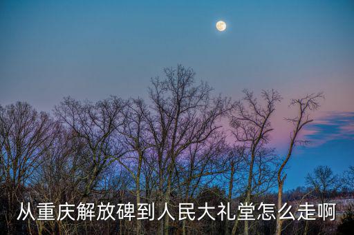 從重慶解放碑到人民大禮堂怎么走啊