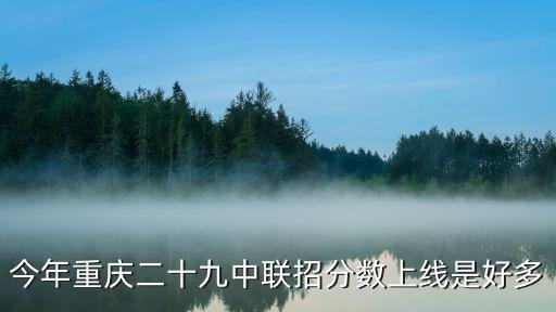 今年重慶二十九中聯招分數上線是好多