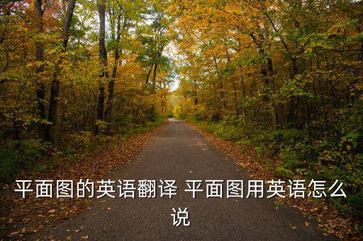 平面圖的英語翻譯 平面圖用英語怎么說