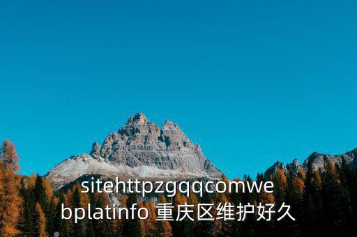 sitehttpzgqqcomwebplatinfo 重慶區(qū)維護(hù)好久