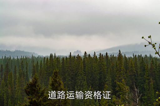 道路運輸資格證