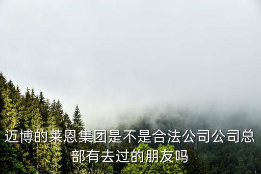 邁博的萊恩集團(tuán)是不是合法公司公司總部有去過(guò)的朋友嗎