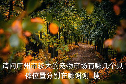 請(qǐng)問(wèn)廣州市較大的寵物市場(chǎng)有哪幾個(gè)具體位置分別在哪謝謝  搜