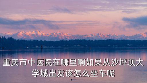 重慶市中醫院在哪里啊如果從沙坪壩大學城出發該怎么坐車呢