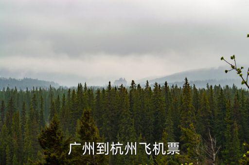 廣州到杭州飛機票