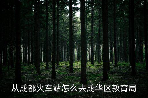 從成都火車站怎么去成華區教育局