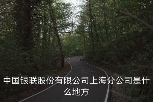 中國銀聯(lián)股份有限公司上海分公司是什么地方