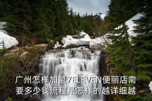 廣州怎樣加盟7ELEVEN便麗店需要多少錢流程是怎樣的越詳細(xì)越