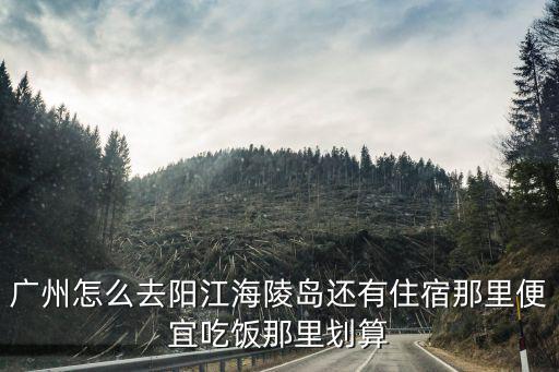 廣州省陽江市海陵島房價，廣州怎么去陽江海陵島還有住宿那里便宜吃飯那里劃算