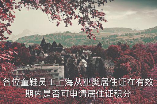 上海C類居住證能積分嗎，上海市臨時居住證可以積分嗎
