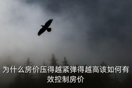 為什么房價壓得越緊彈得越高該如何有效控制房價