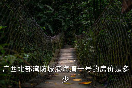 廣西北部灣防城港海灣一號(hào)的房?jī)r(jià)是多少
