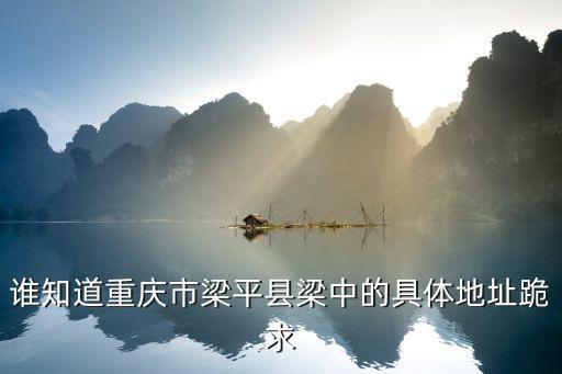重慶市梁平縣一中圖片，誰知道重慶市梁平縣梁中的具體地址跪求