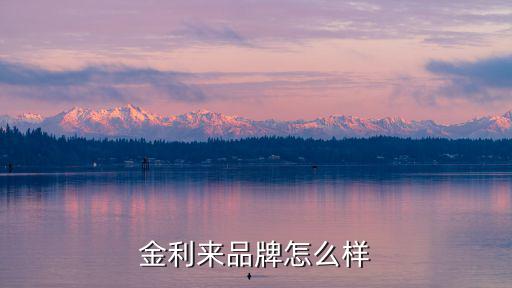 金利來品牌怎么樣
