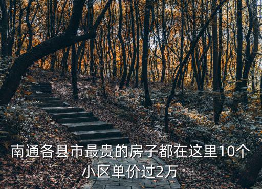 南通各縣市最貴的房子都在這里10個(gè)小區(qū)單價(jià)過(guò)2萬(wàn)