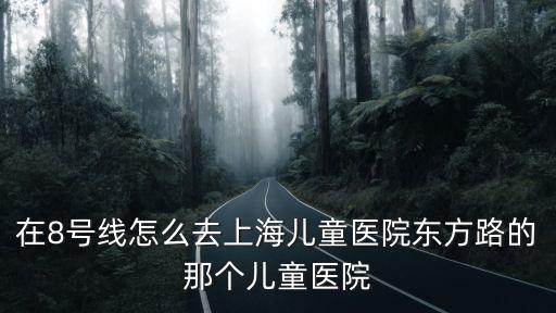 在8號線怎么去上海兒童醫院東方路的那個兒童醫院