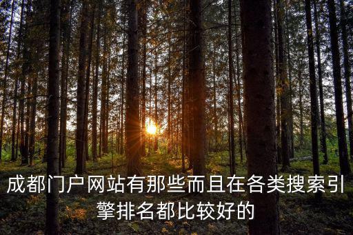 成都門戶網站有那些而且在各類搜索引擎排名都比較好的