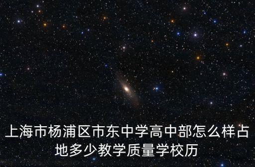上海市東中學對口高中，上海市楊浦區市東中學高中部怎么樣占地多少教學質量學校歷