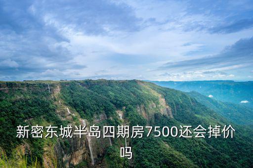 新密東城半島四期房7500還會掉價嗎