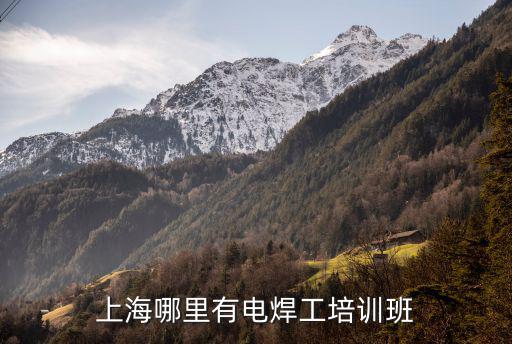 上海哪里有電焊工培訓班