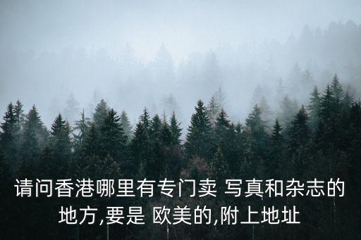 歐美寫真,想買寫真或雜志香港人去哪三個地方?
