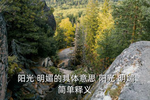  陽光 明媚的具體意思 陽光 明媚簡單釋義