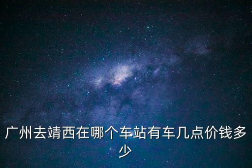 廣州去靖西在哪個車站有車幾點價錢多少