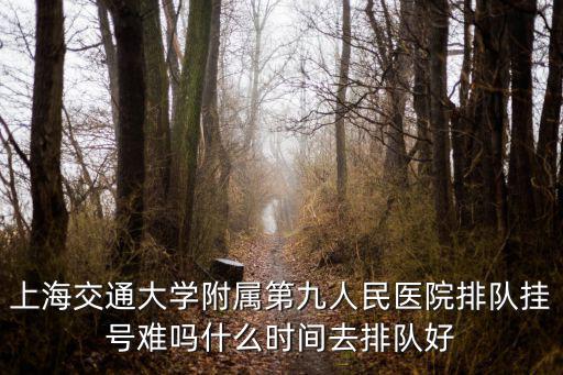 上海交通大學(xué)附屬第九人民醫(yī)院排隊(duì)掛號(hào)難嗎什么時(shí)間去排隊(duì)好