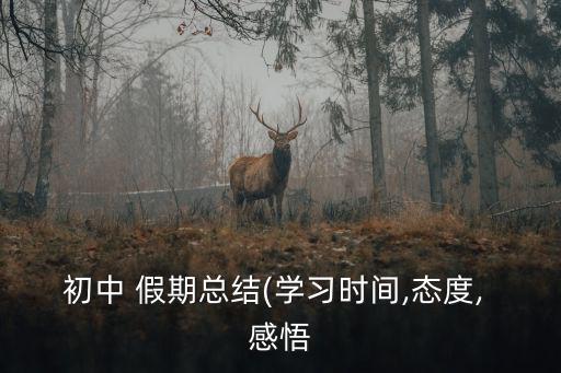 假期感悟,假期雖短暫學習仍要趁機好好學習