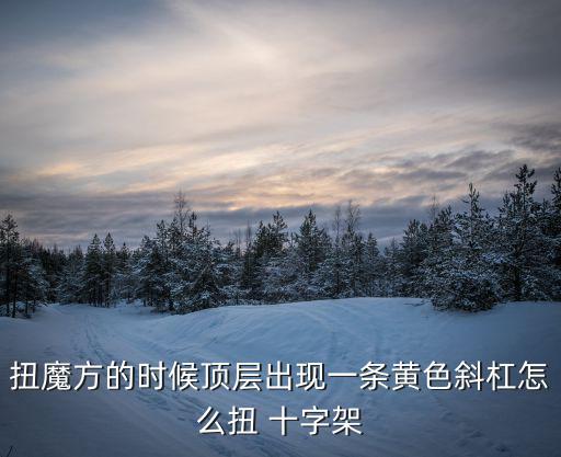 扭魔方的時候頂層出現一條黃色斜杠怎么扭 十字架