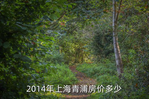 2014年上海青浦房價多少