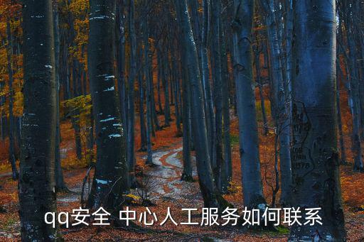  qq安全 中心人工服務如何聯系