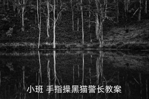 小班 手指操黑貓警長教案