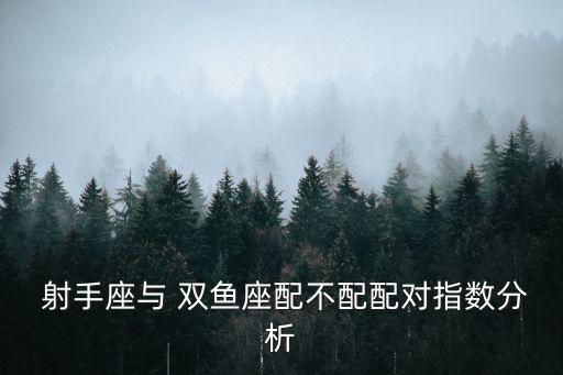  射手座與 雙魚座配不配配對指數分析