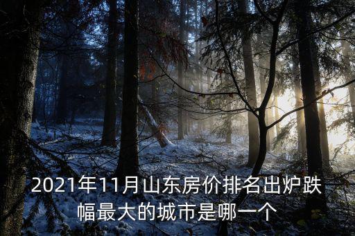 2021年11月山東房價排名出爐跌幅最大的城市是哪一個