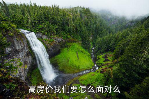高房價我們要怎么面對么